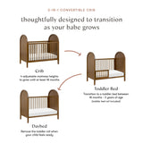 Babyletto Bondi 3-in-1 Convertible Crib with Toddler Bed Conversion Kit
