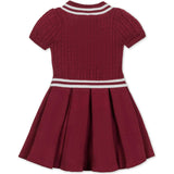 Organic Short Sleeve Cricket Sweater Dress, Red