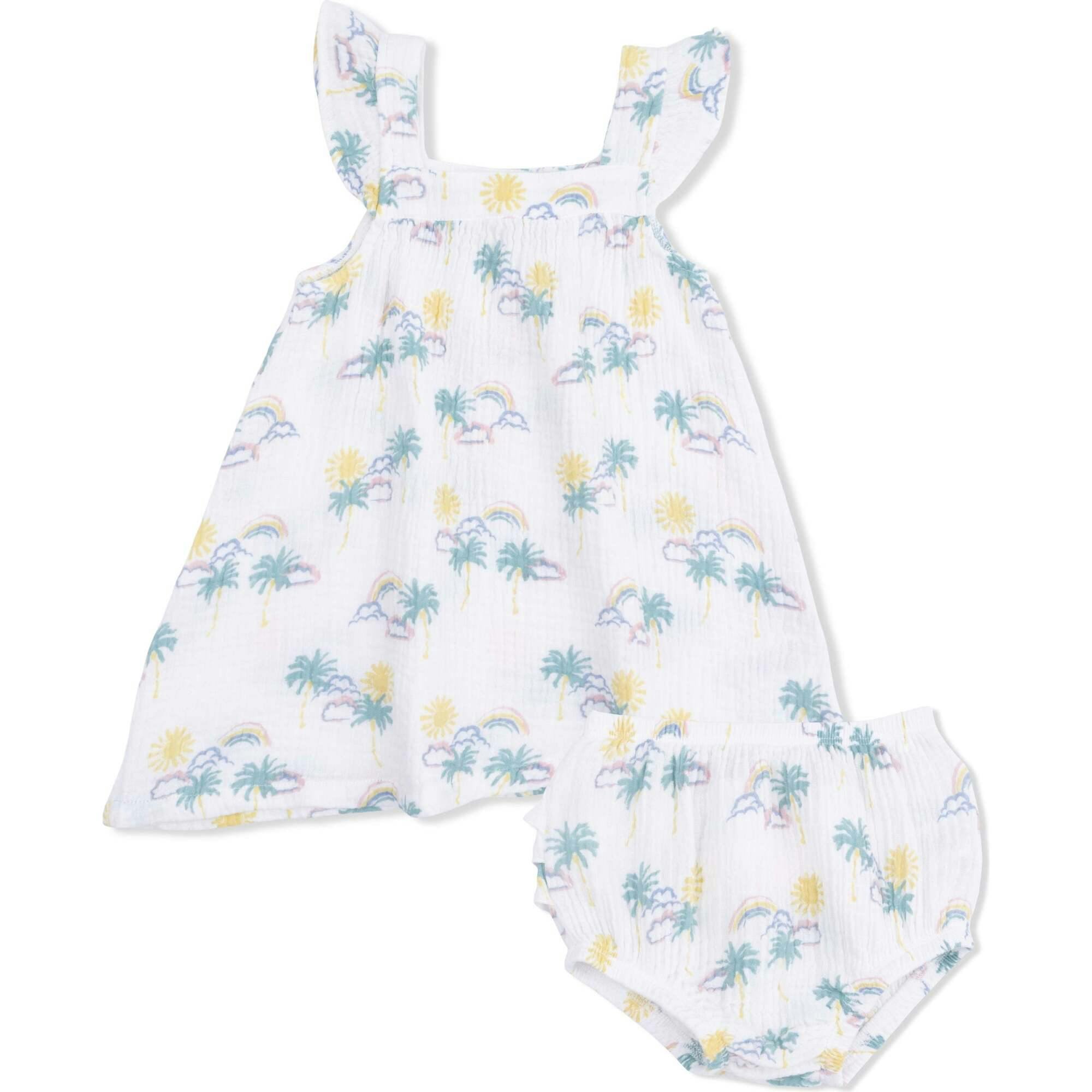 Palm Trees and Rainbows - Sundress and Bloomer