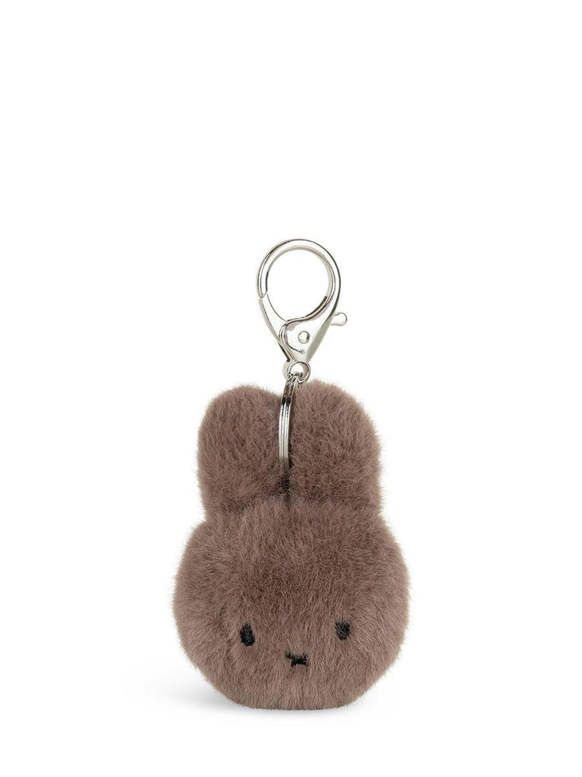 Miffy ECO Fuzzy Keychain Taupe - 3"