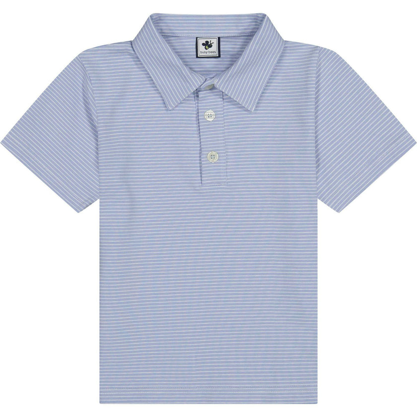 Boys Short Sleeve Polo Cornflower, Blue