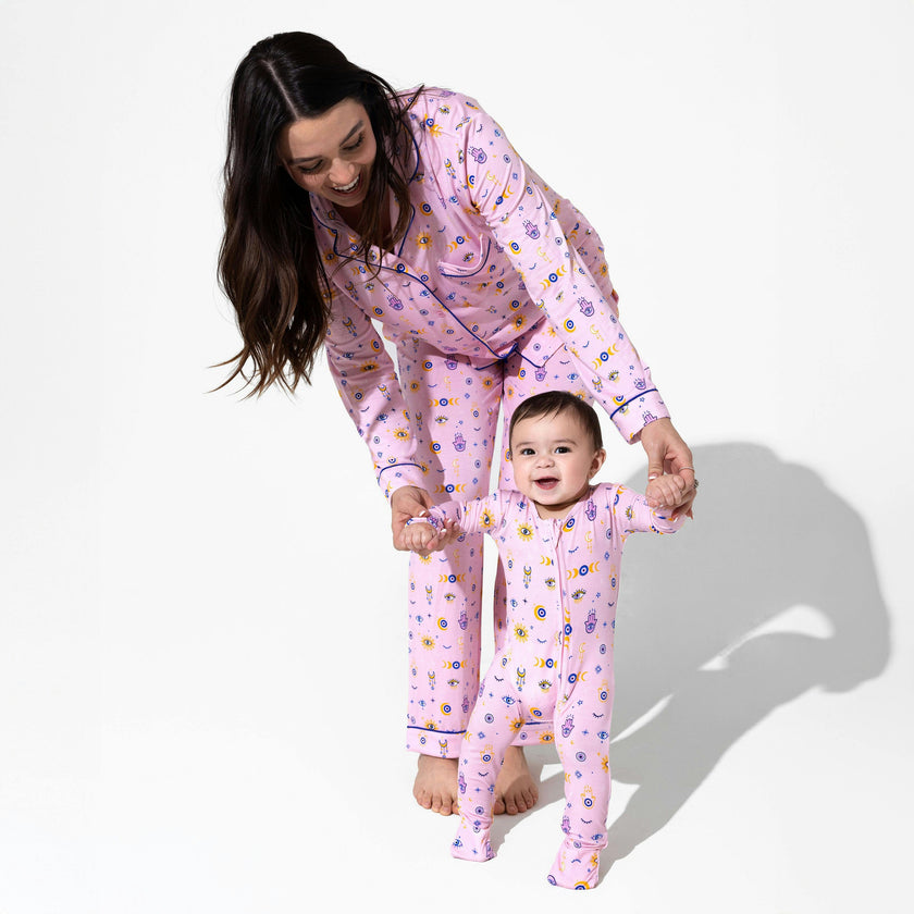 The Eye Pink Bamboo Women's Pajama Set