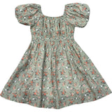 Peasant Bubble Sleeve Dress Isabella Paisley