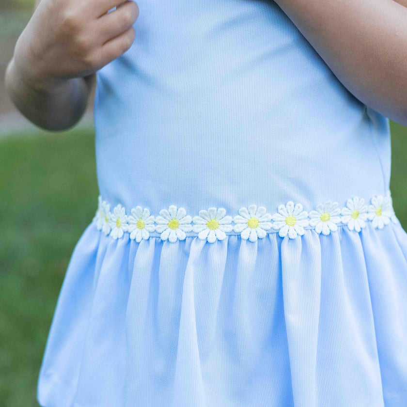 Pique Dress with Daisies