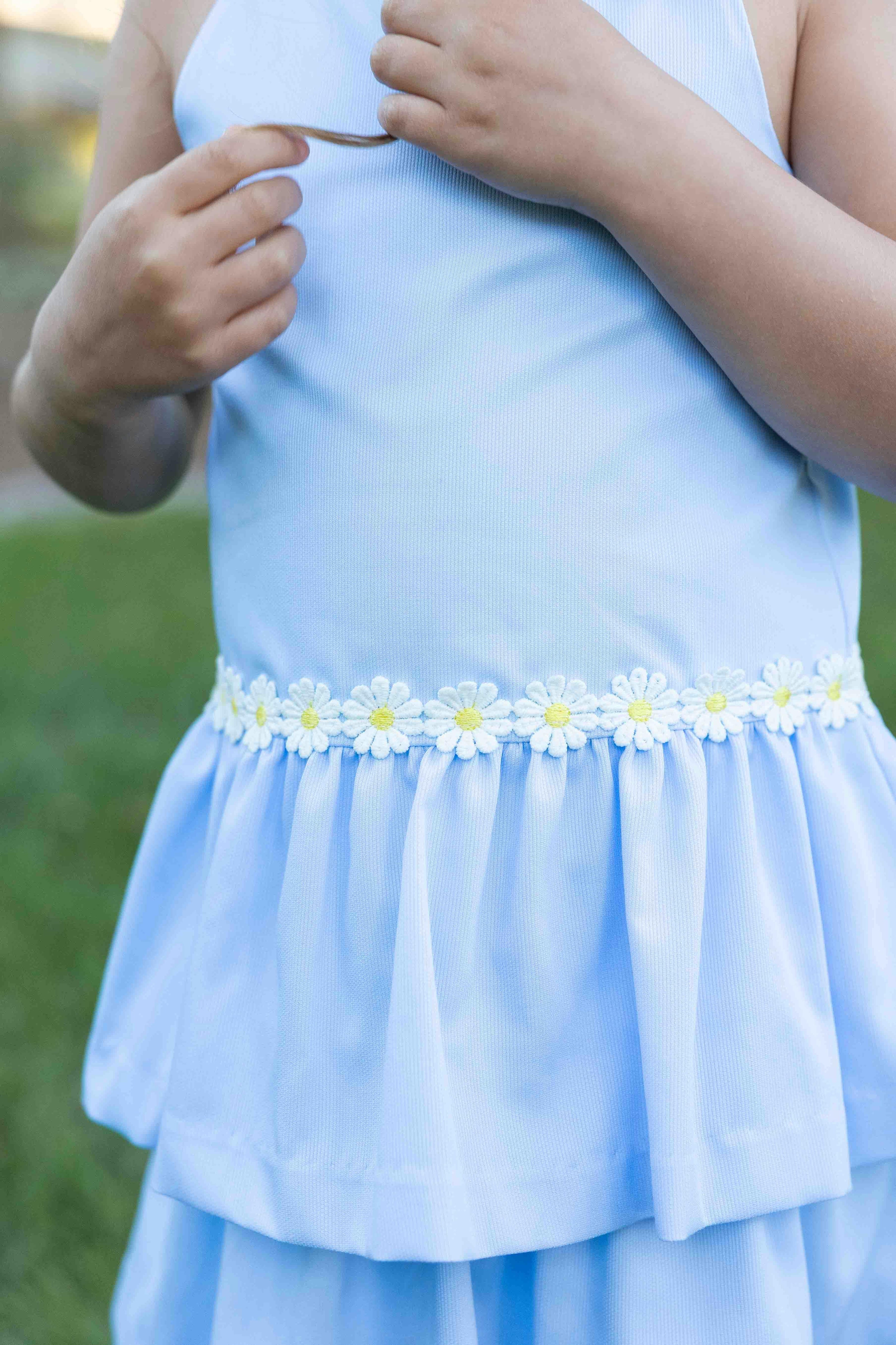 Pique Dress with Daisies