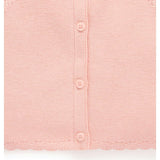 Scalloped Cardigan Guava Melange