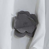 Gray Bloom Pants Set