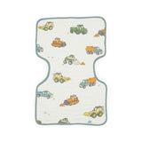 Cotton Muslin Burp Cloth - Work Trucks