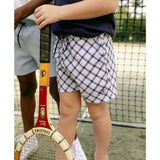 Harrison Sport Short - Navy Cross Plaid