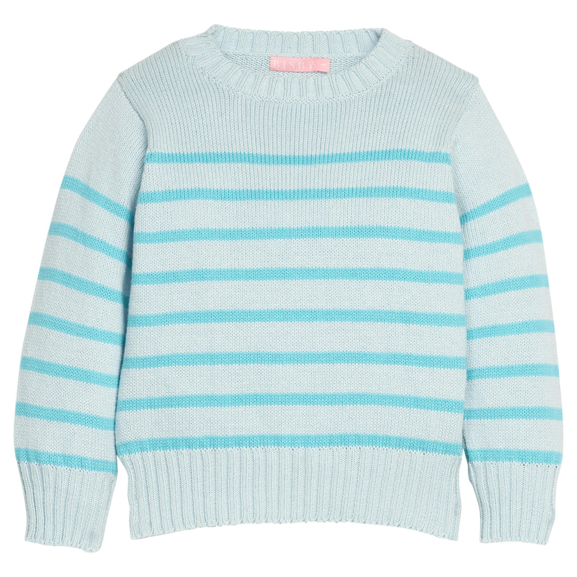 Striped Sweater - Aqua