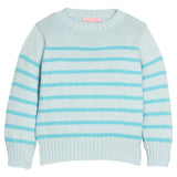 Striped Sweater - Aqua