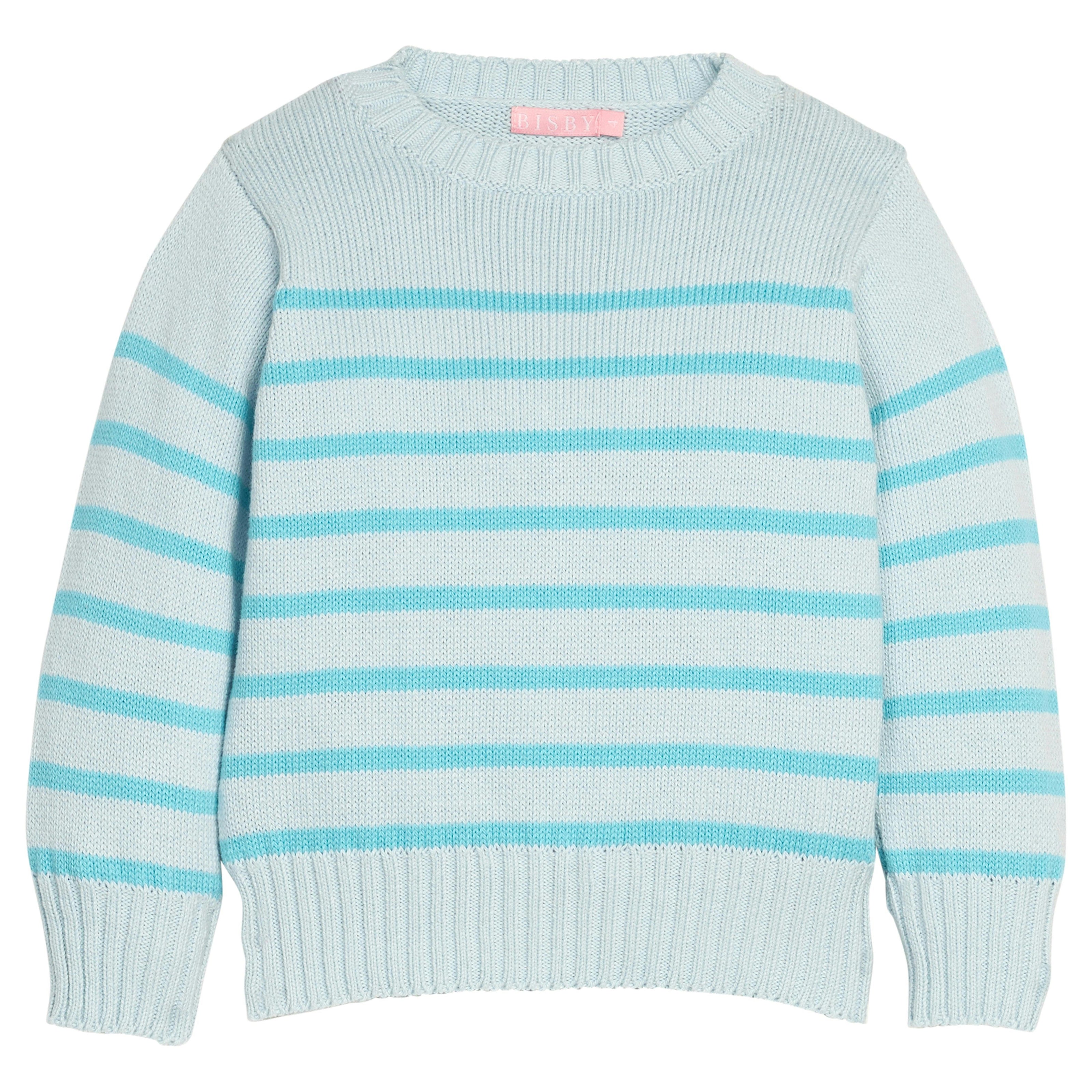 Striped Sweater - Aqua