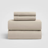 Calm Crinkled Comfort 4-Piece Sheet Set (Morning Fog)