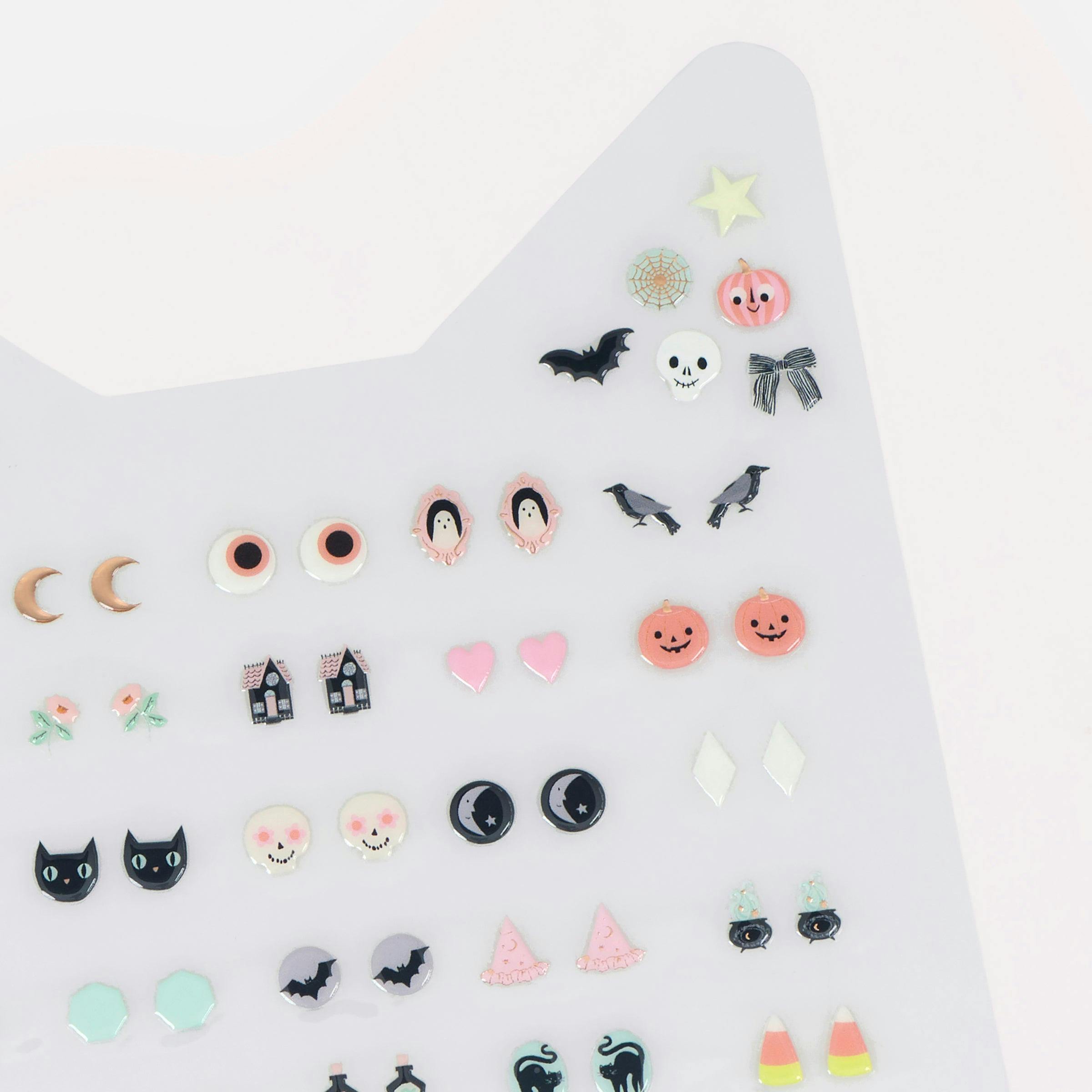 Halloween Stick On Earrings