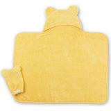 Hooded Towel + Wash Mitt Set Sunshine