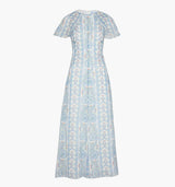 The Davina Dress - Blue Corsica Paisley