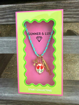 SUMMER CORD FISH CHARM NECKLACE