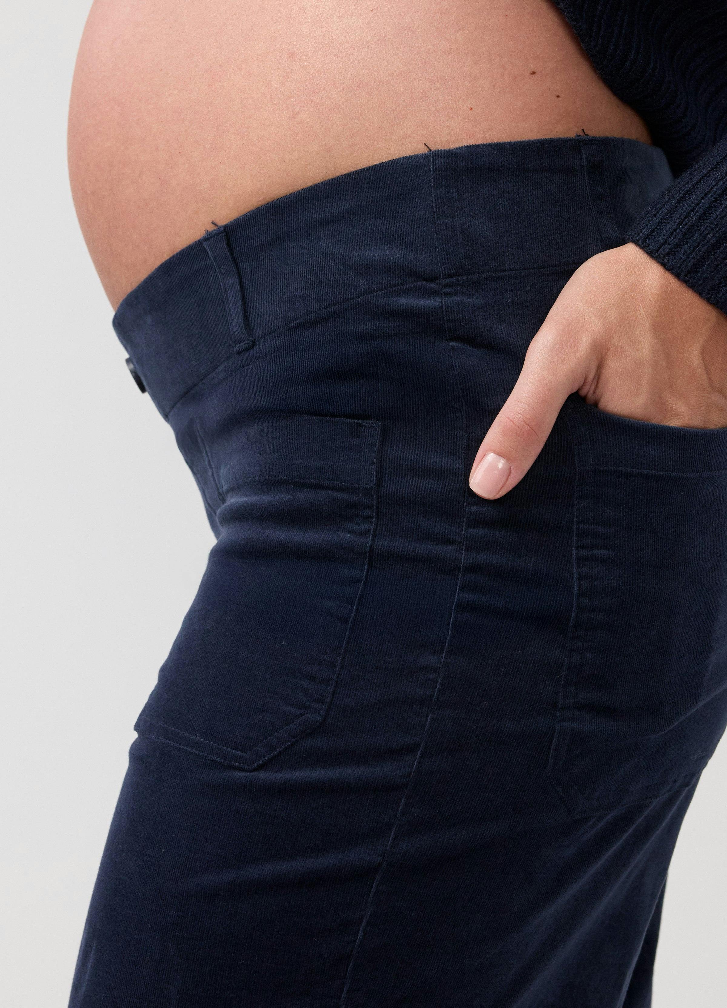 Stretch Cord Ankle Maternity Pant