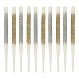 Metallic Glitter Birthday Candles (set of 10)