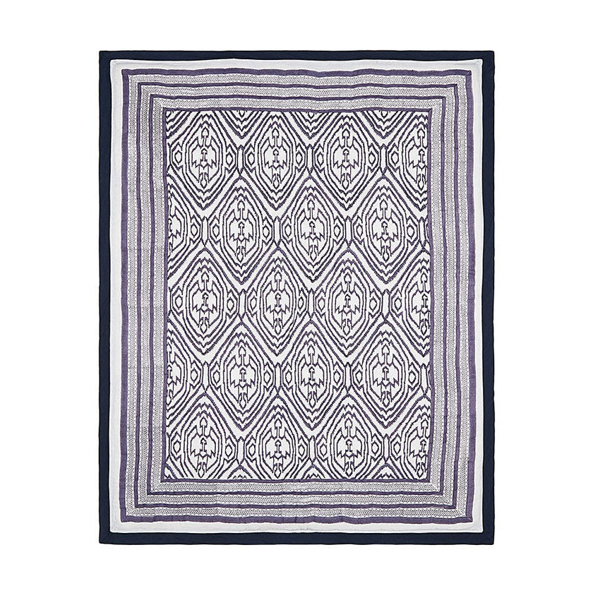 Block-Printed Cotton Crib Quilt