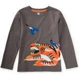 & Magpie Double Sided Te, Grey