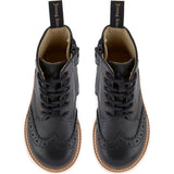 Sidney Vegan Brogue Boot, Black