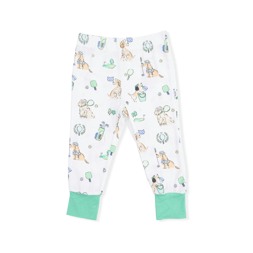Country Club Dogs Neutral - Short Sleeve Loungewear Set