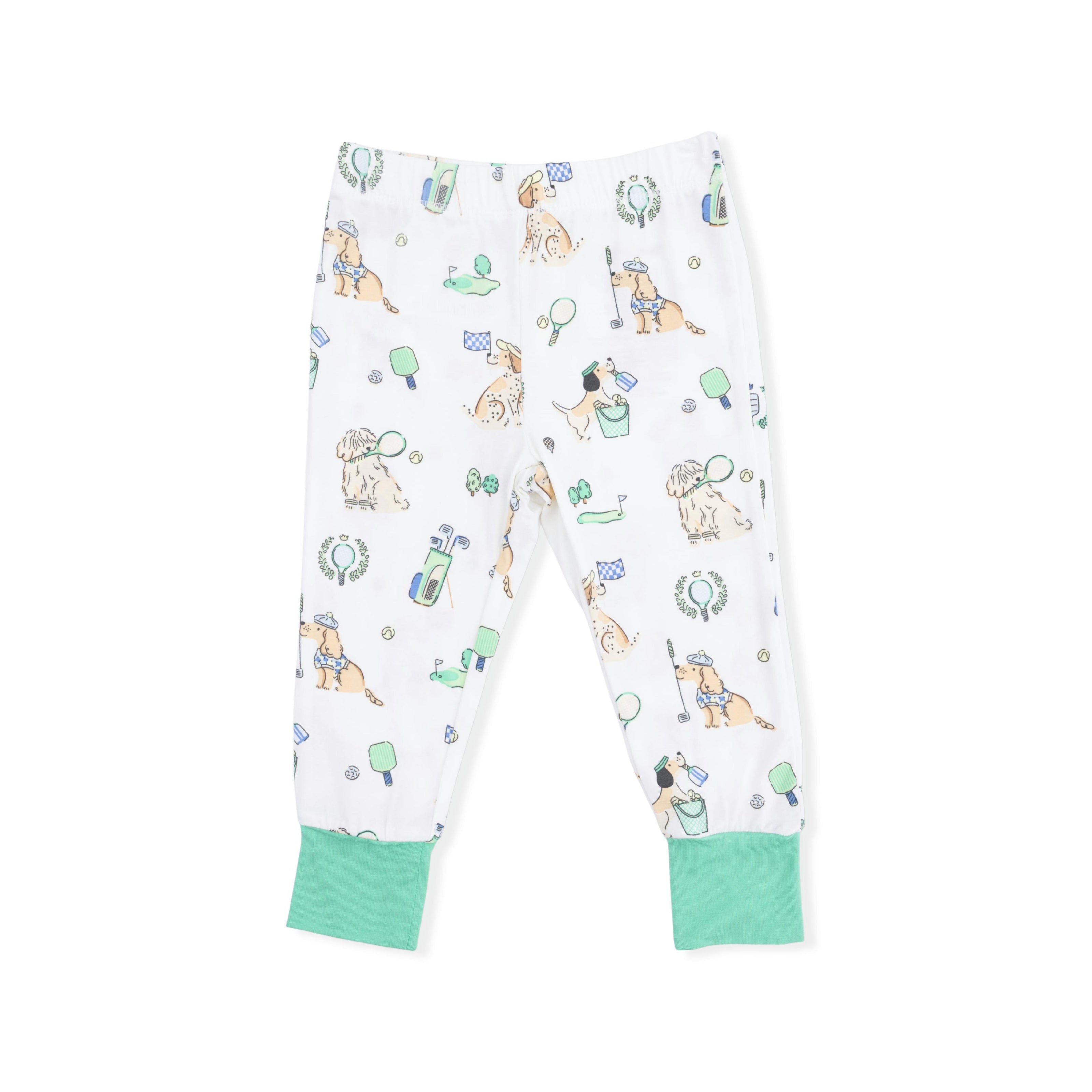 Country Club Dogs Neutral - Short Sleeve Loungewear Set