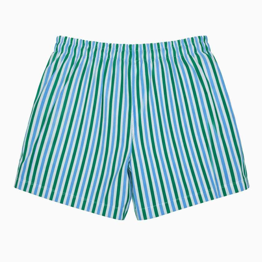 Green Stripe Bravo Boy Swim Short