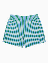 Green Stripe Bravo Boy Swim Short