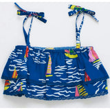 BARCOS RUFFLES TOP BLUE