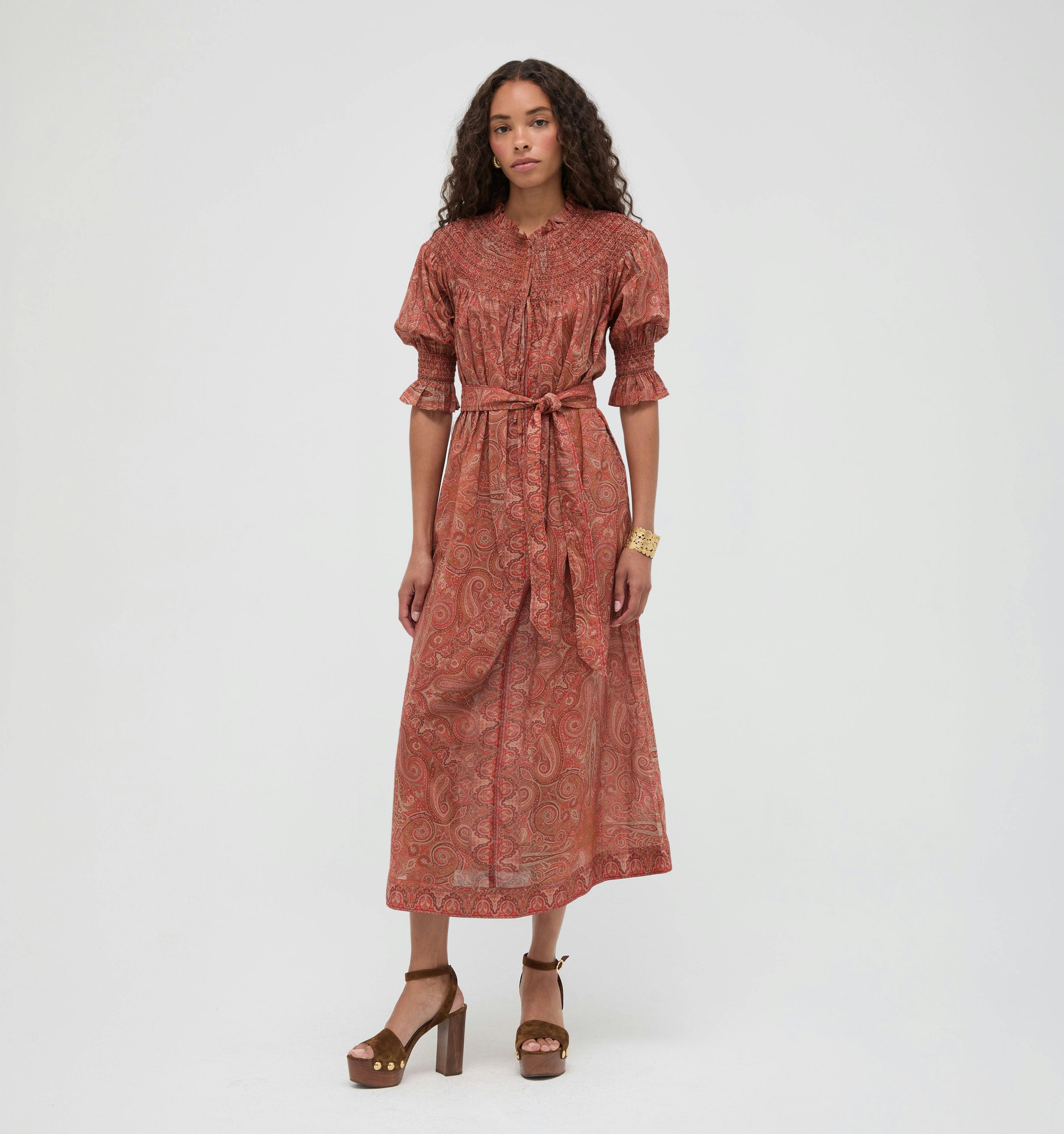 The Zinnia Maxi Dress -  Cypress Paisley