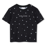 Black Floral Logo Tee