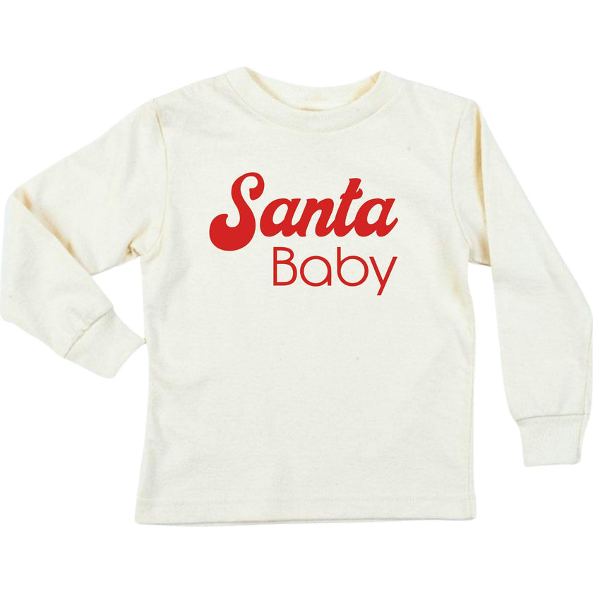 Santa Baby Organic Kids T-Shirt Long Sleeve