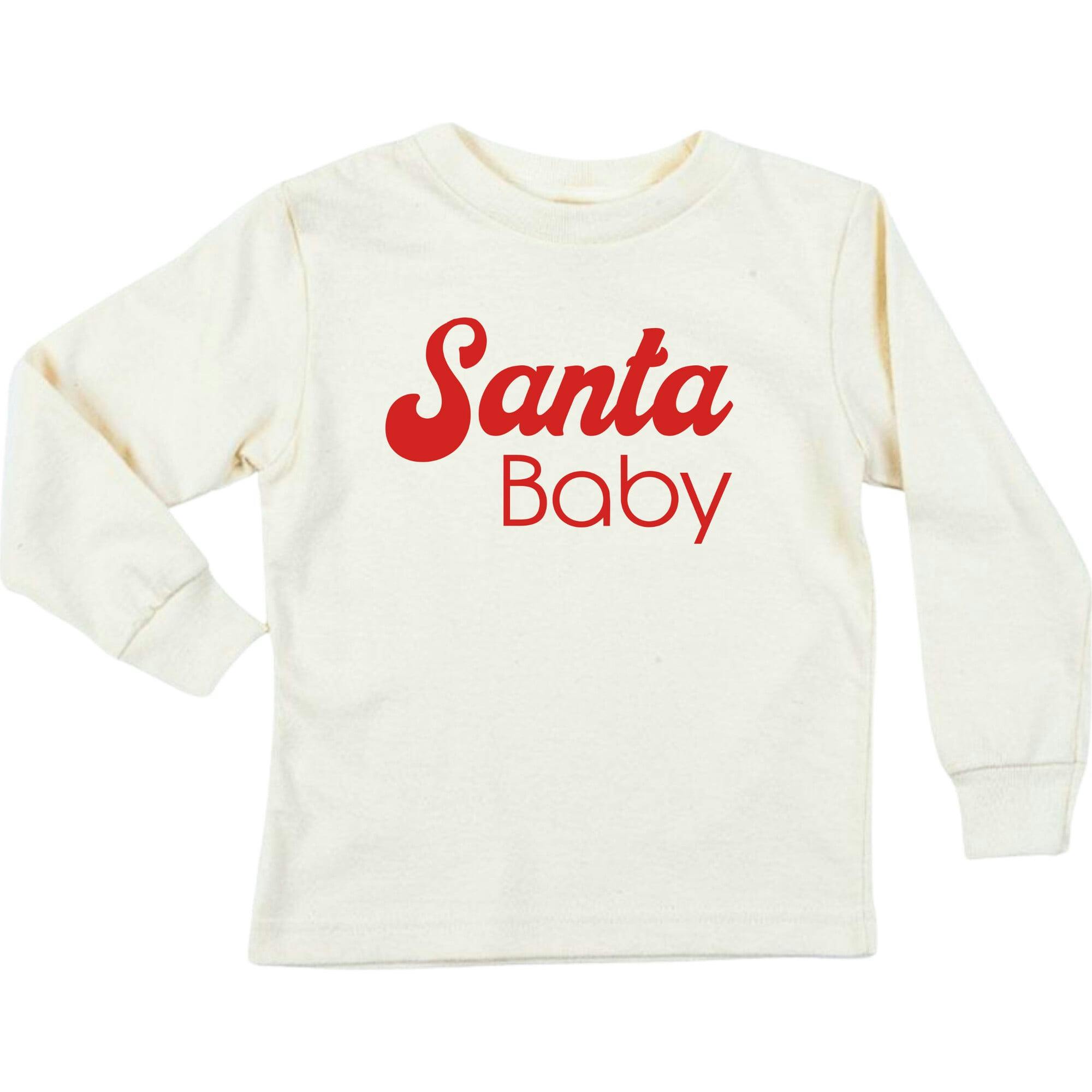 Santa Baby Organic Kids T-Shirt Long Sleeve