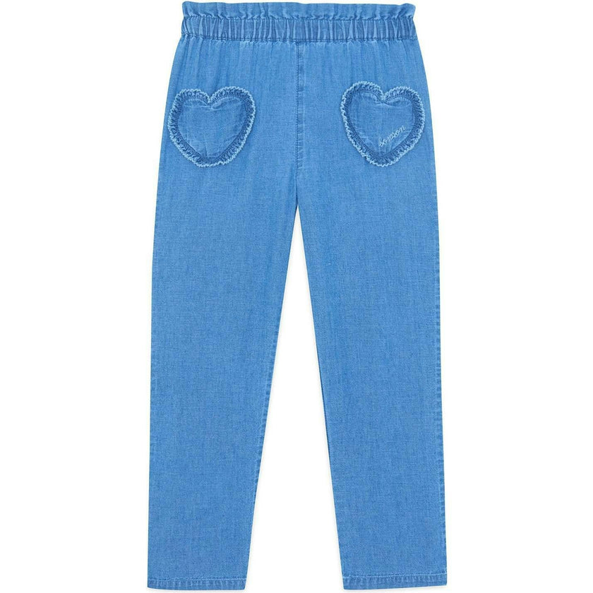 BONTON Duck Heart Pocket Pants - Chambray