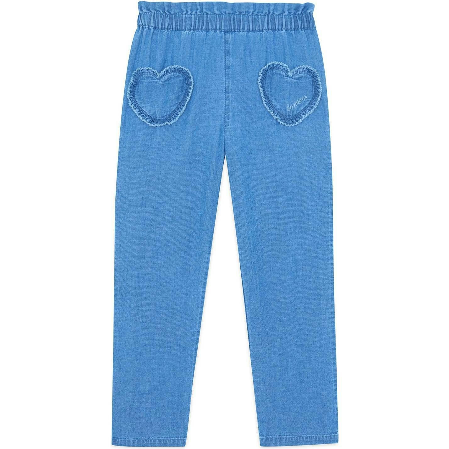 BONTON Duck Heart Pocket Pants - Chambray