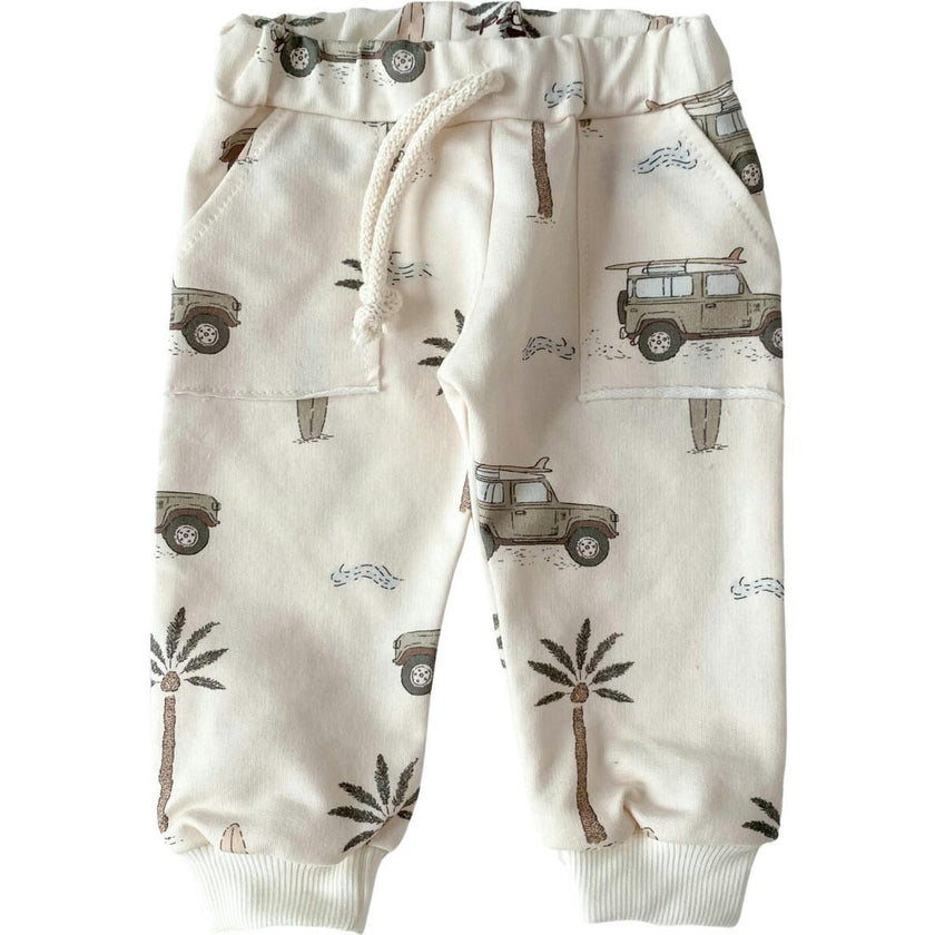 Baby Sweatpants / Cars & Palm Trees