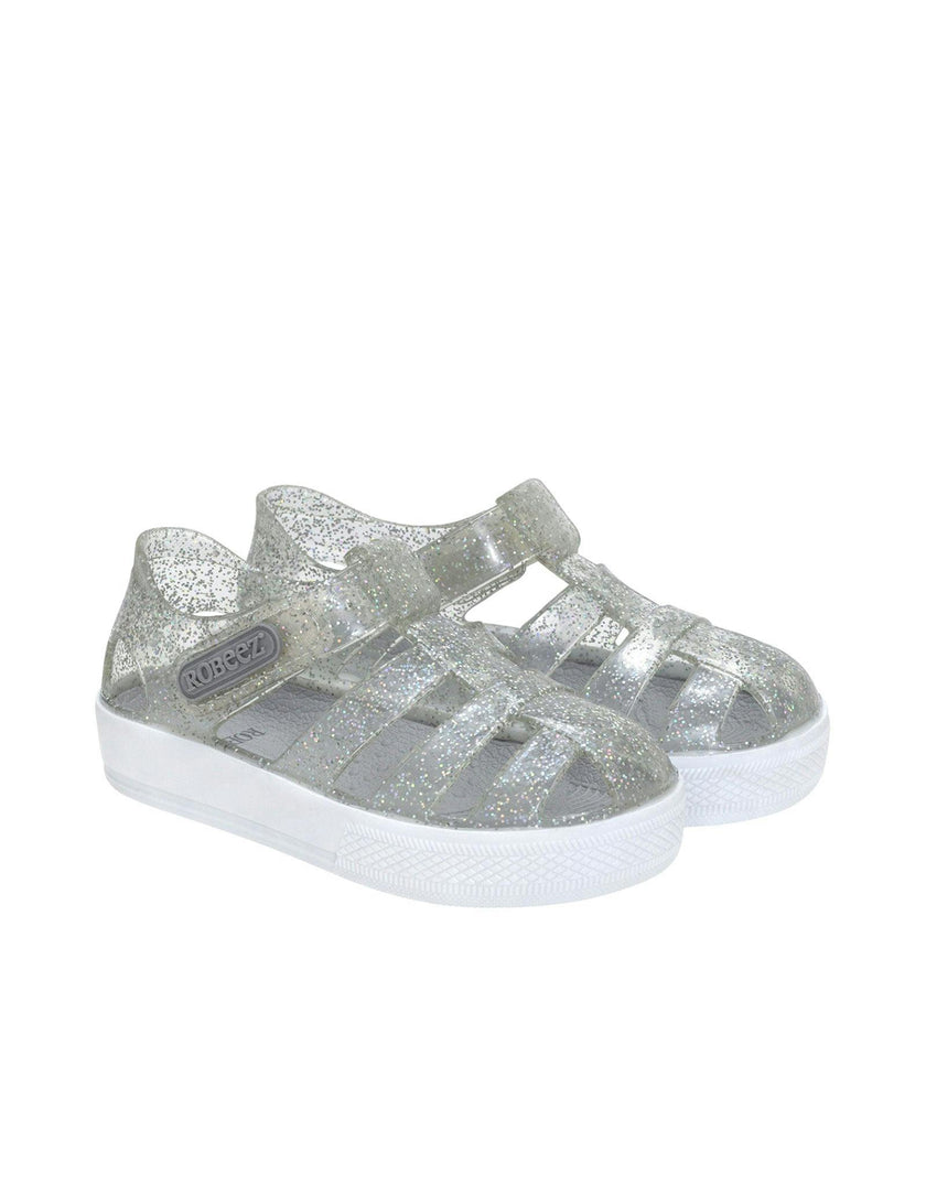 Elite Glitz Jelly Shoes in Silver