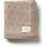 Transfer Flower Knit Baby Blanket