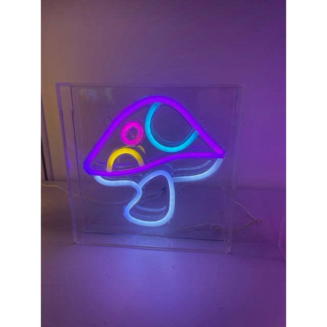 Neon Art Desktop /Wall Sign-Mushroom