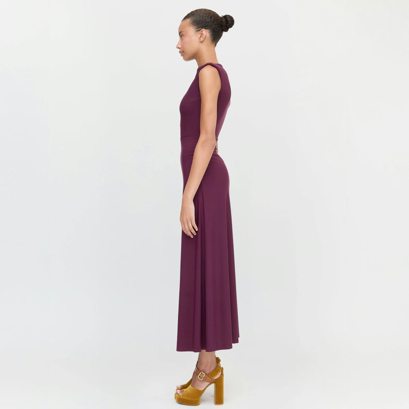 The Sloane Dress - Aubergine