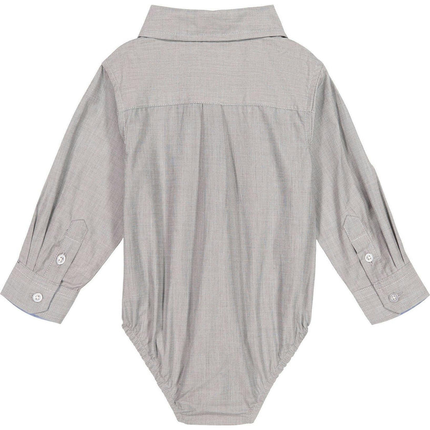 Infant Boy Chambray Button-down Shirtzie