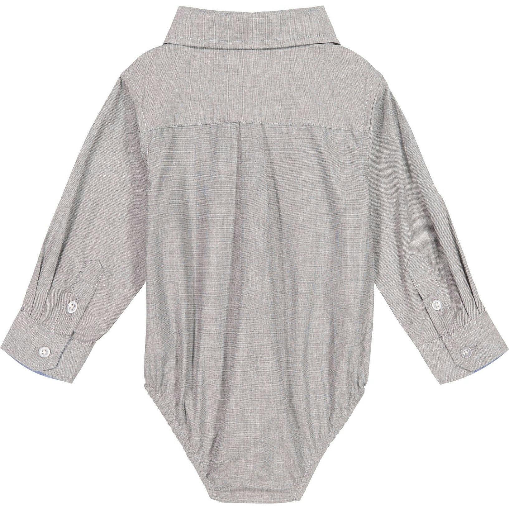 Infant Boy Chambray Button-down Shirtzie