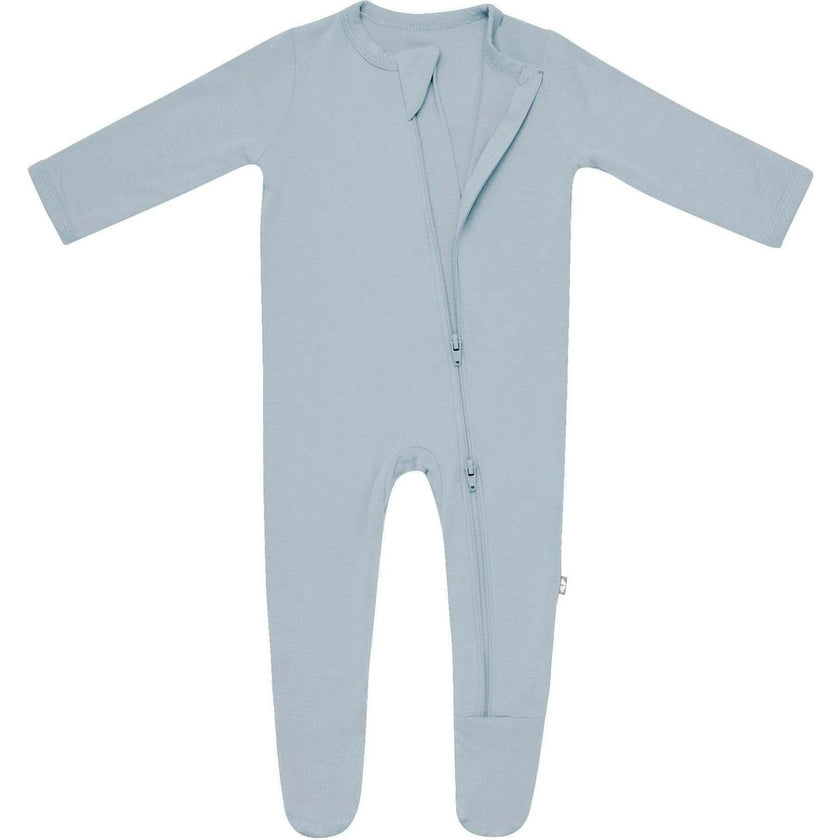 Zippered Footie, Fog