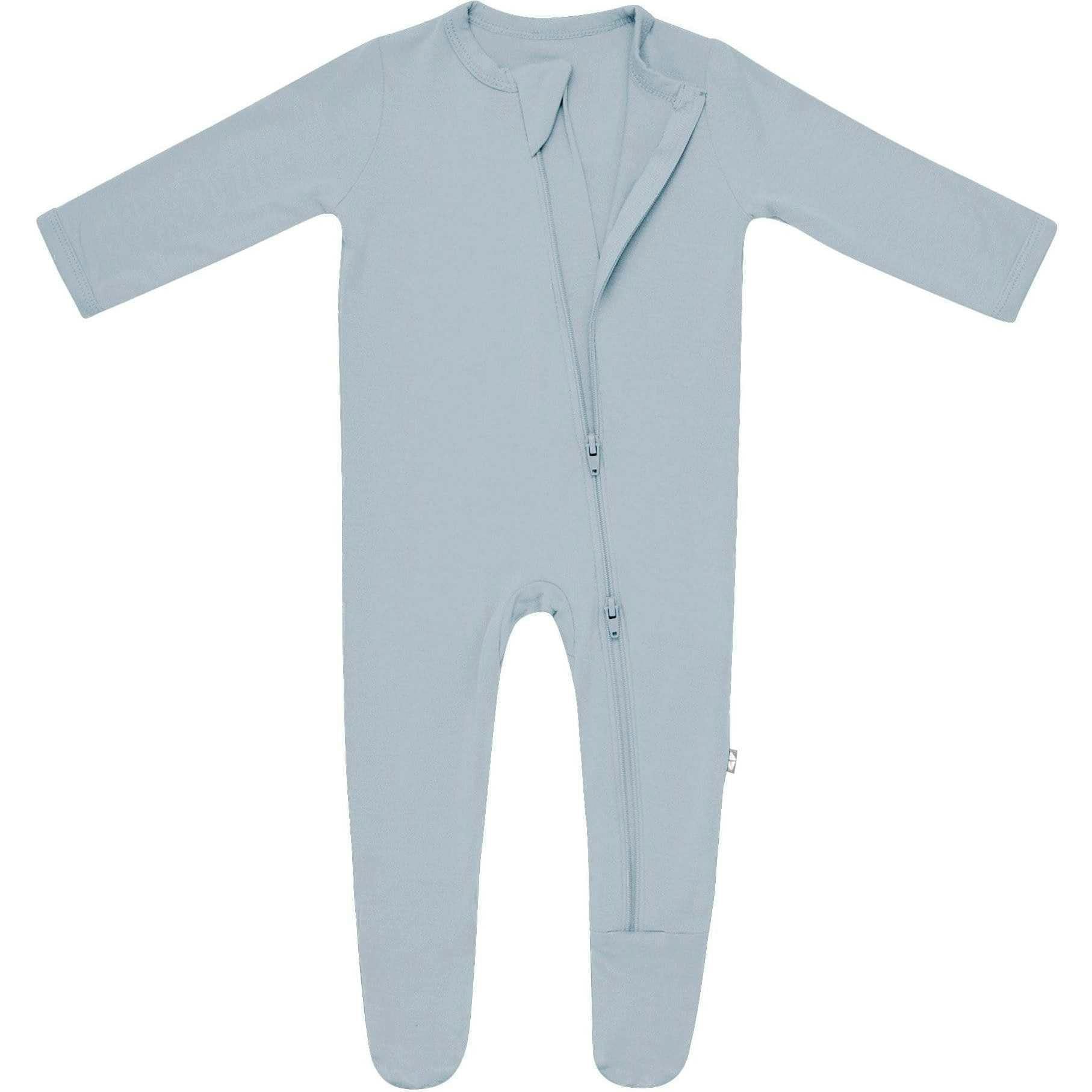 Zippered Footie, Fog
