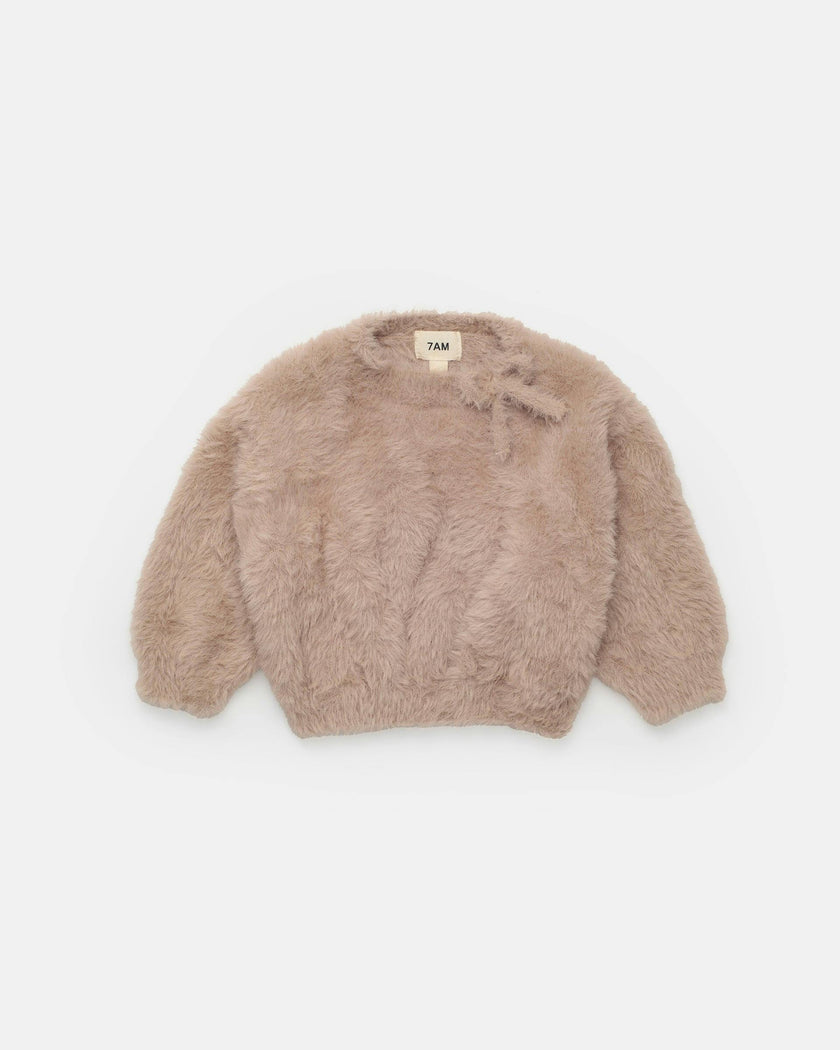 Boxy Bow Sweater • Furry