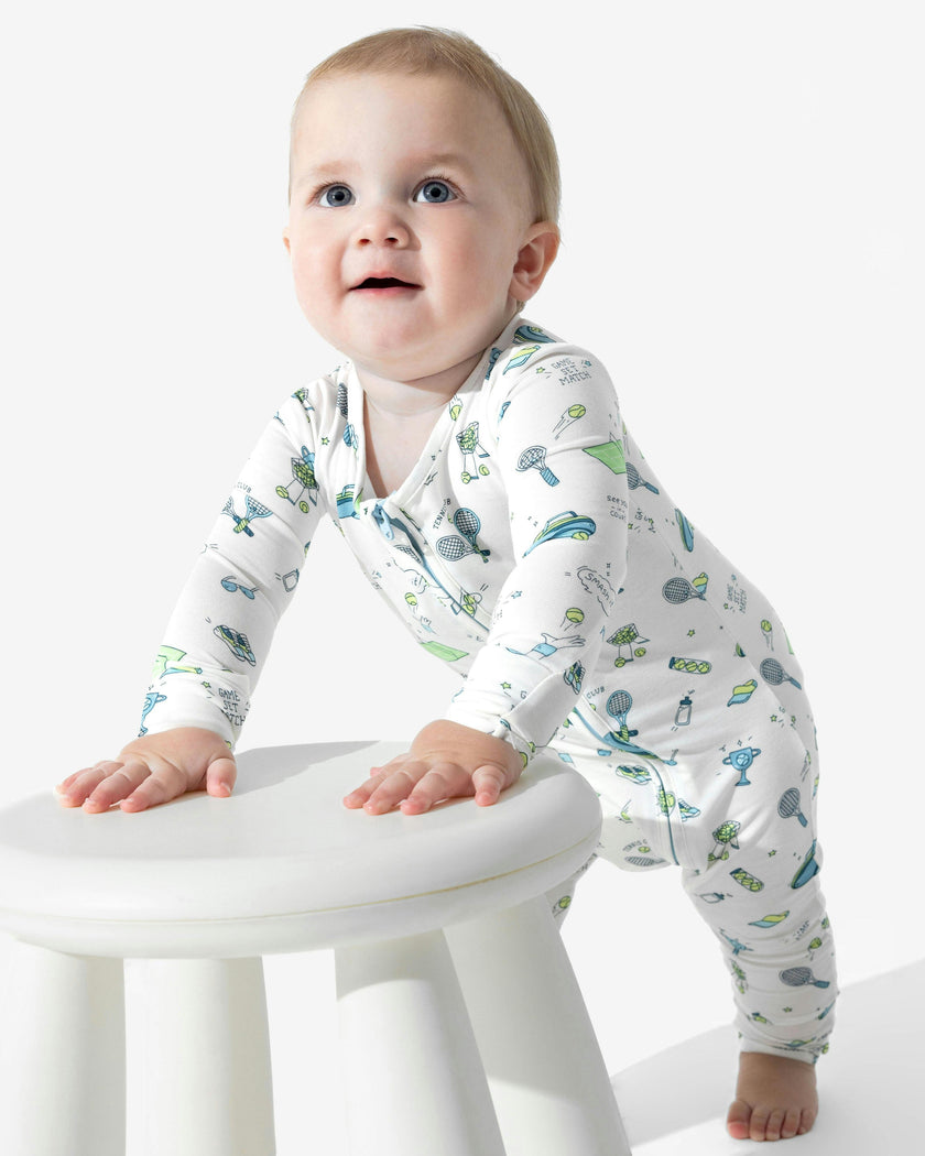 Tennis Bamboo Convertible Footie
