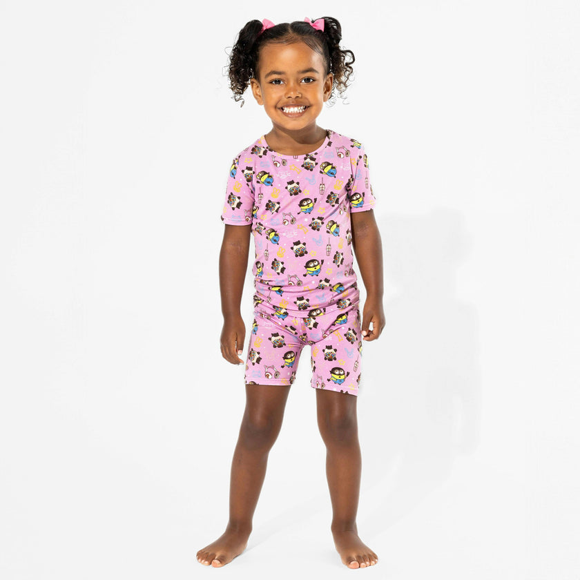 Despicable Me 4: Minions Always Popping Bamboo Kids Pajama Short Set