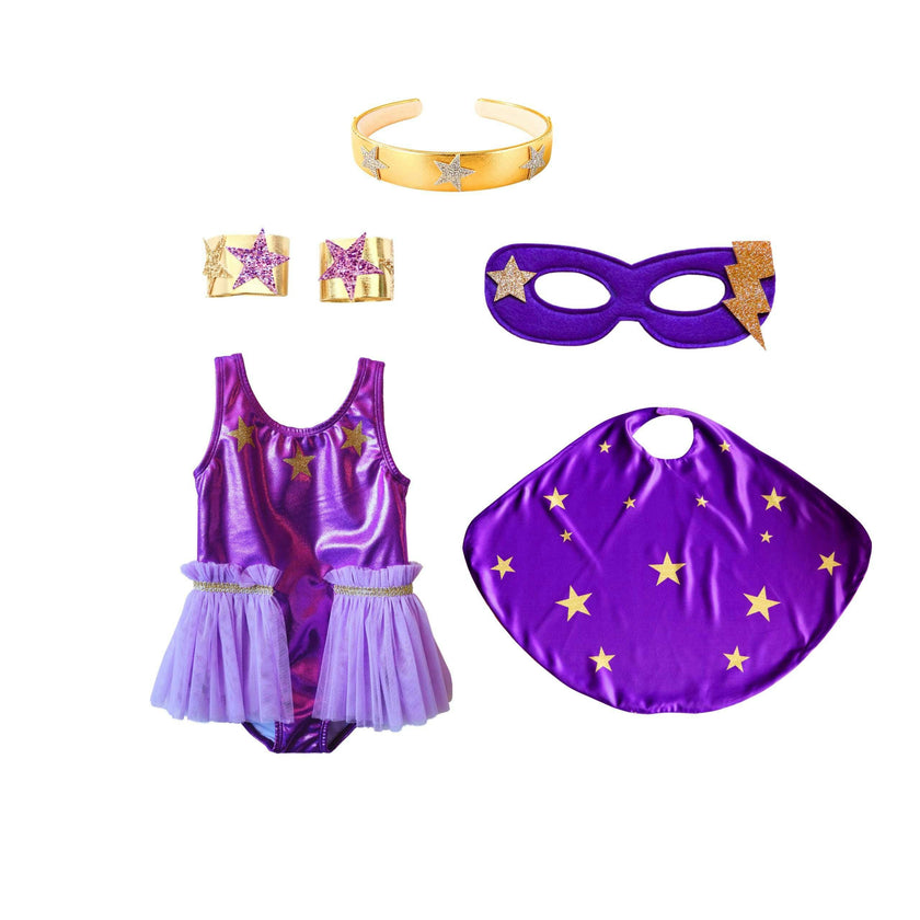 Superhero Star Power Tutu Set - Purple